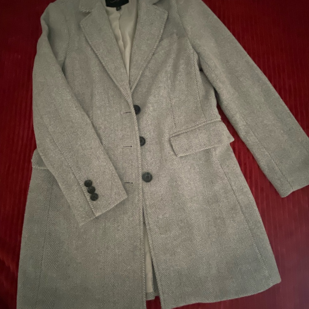 Banana Republic Gray Wool Blend Coat